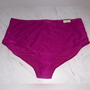 New nwt Artesands Serenade Renoir High Waist Swim Pant pink jaquard bottoms 20